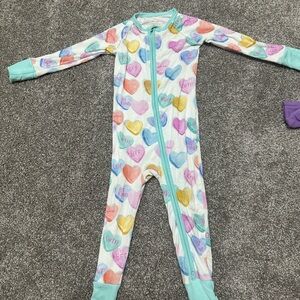 Little Sleepies valentines zippy